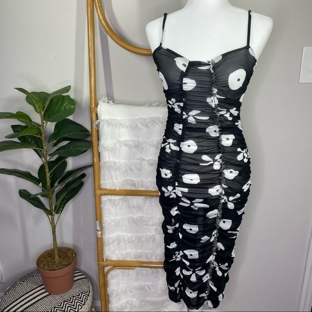 Molly Goddard Black and White Scarlett Dress sz 8 - Picture 5 of 12